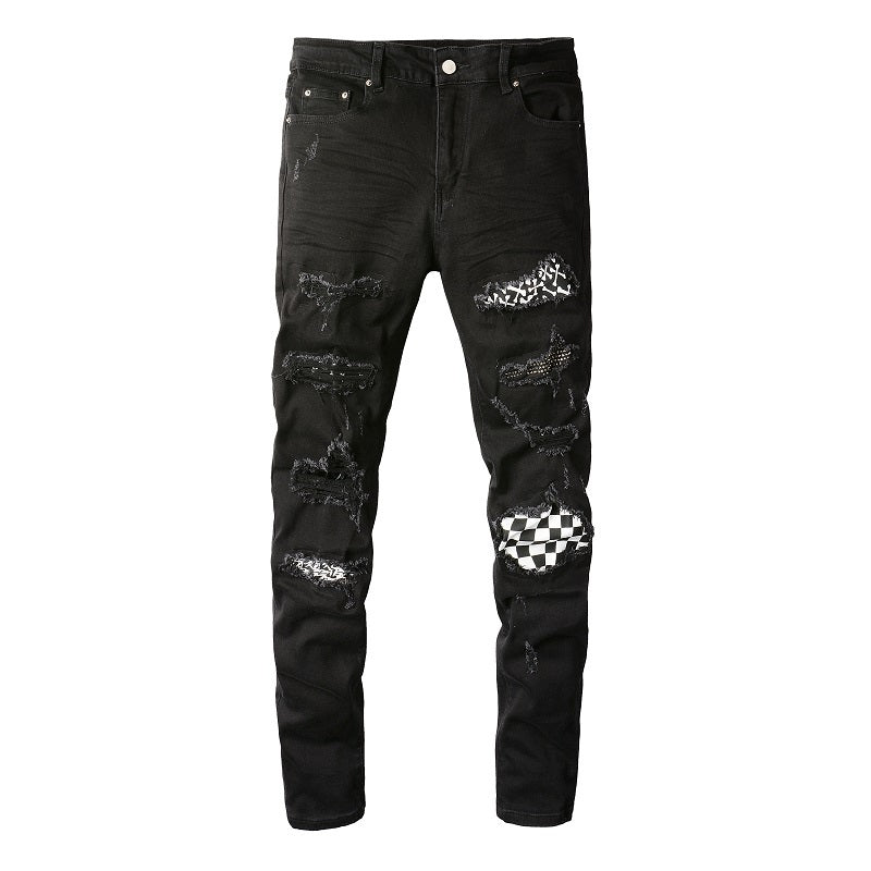 RETRO EDGE JEANS – VINTAGE PLEATED & RIPPED STYLE
