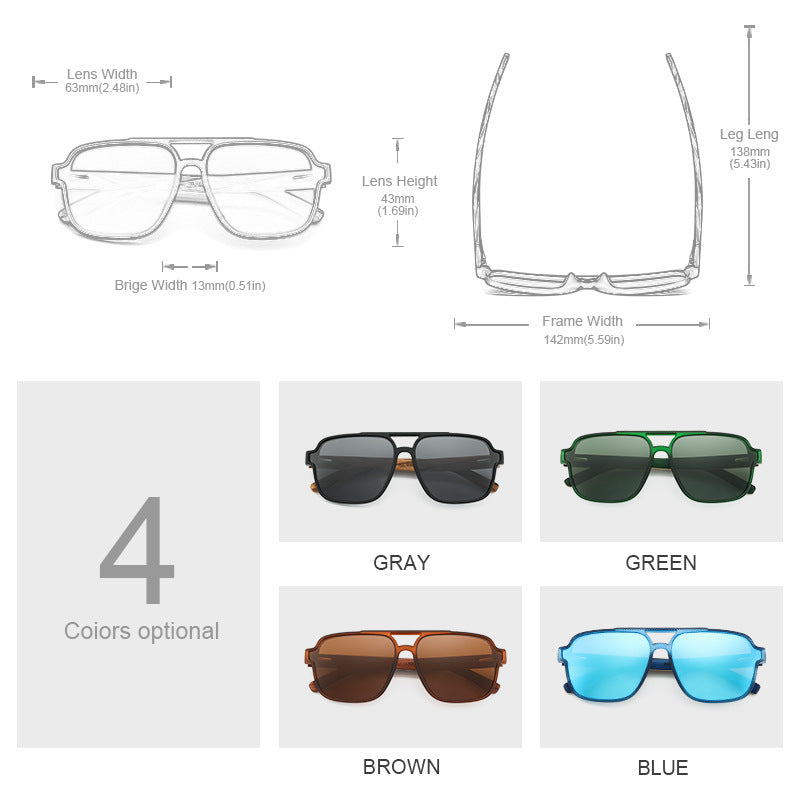 NATURA VINTAGE SUNGLASSES – POLARIZED WOODEN SUN PROTECTION