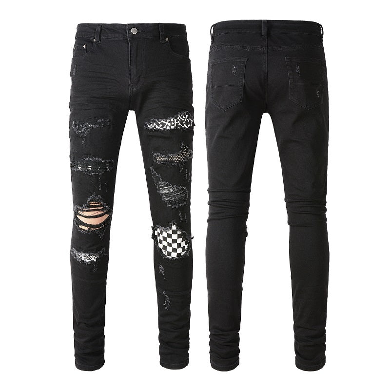 RETRO EDGE JEANS – VINTAGE PLEATED & RIPPED STYLE