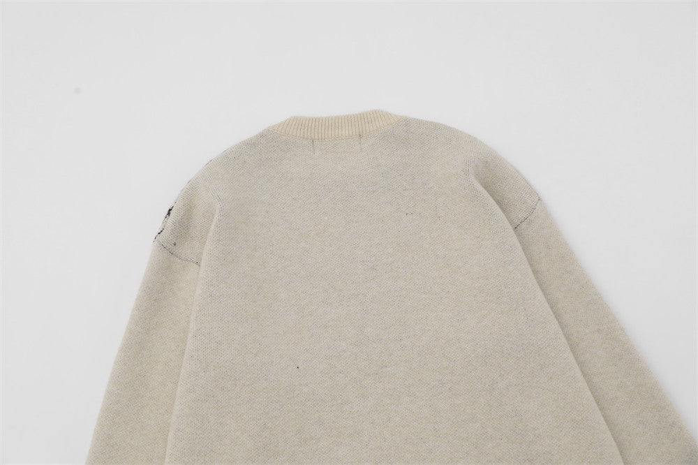 WEBMASTER VINTAGE SWEATER – MEN’S SPIDER WEB BROCADE DESIGN