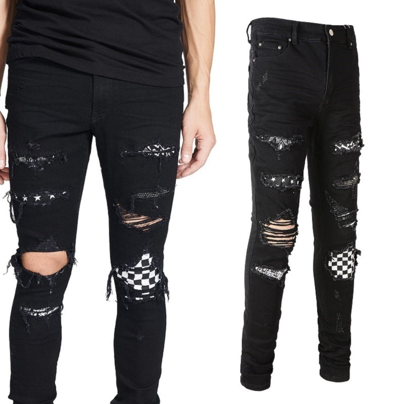 RETRO EDGE JEANS – VINTAGE PLEATED & RIPPED STYLE