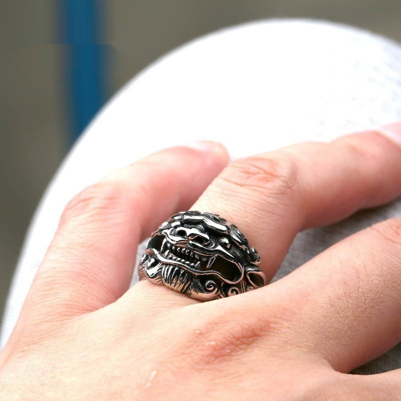 Fashion Personality Kirin Vintage Stainless Steel Ring
