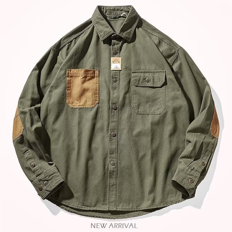 WORKWEAR HERITAGE SHIRT – MEN’S RETRO WASHED COTTON JACKET