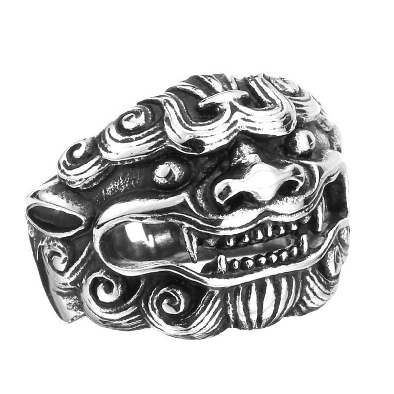 Fashion Personality Kirin Vintage Stainless Steel Ring