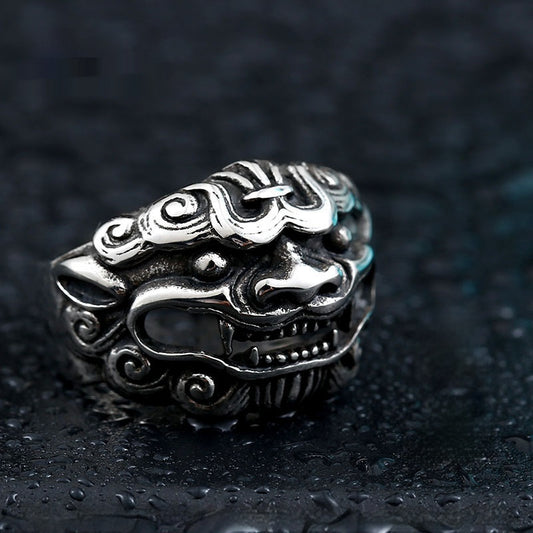 Fashion Personality Kirin Vintage Stainless Steel Ring
