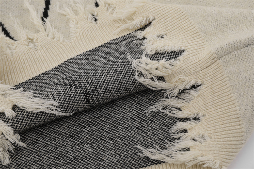 WEBMASTER VINTAGE SWEATER – MEN’S SPIDER WEB BROCADE DESIGN